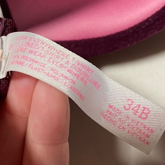 PINK Victoria's Secret Women’s Wear Everywhere T-Shirt Push Up Bra Size 34B - Picture 8 of 9